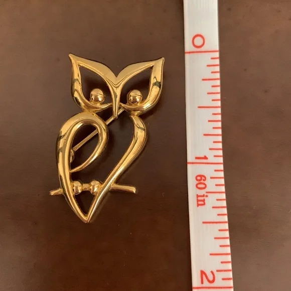 Vintage Trifari Owl brooch - Picture 6 of 6